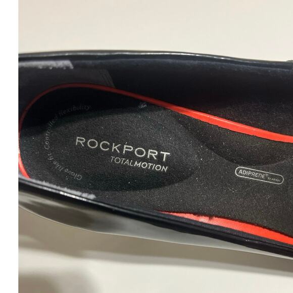 Rockport Women’s Black Patent Leather Heels • Total Motion Footbed Sz 9.5 • EUC - Picture 4 of 7